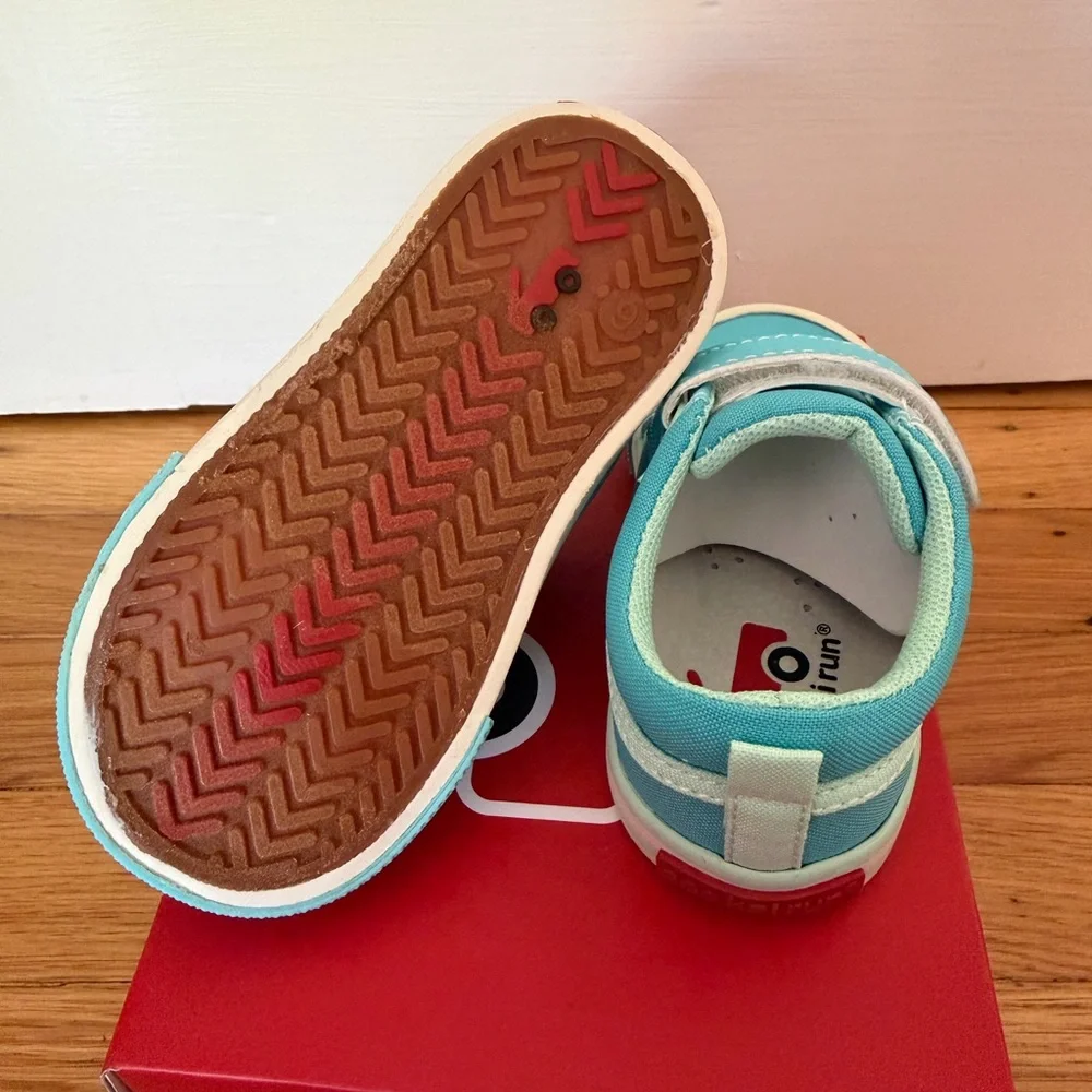 See Kai Run Kristin Toddler Sneakers Turquoise Canvas